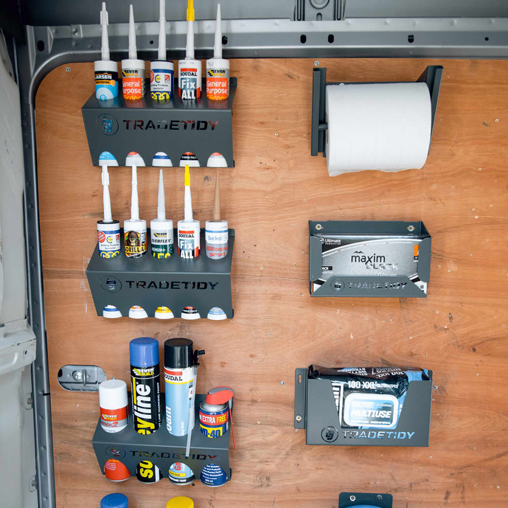 TradeTidy Silicone Tube Holder - 310 x 200 x 110mm - Grey