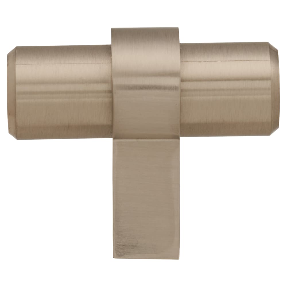 Altro Collared T-Bar Cabinet Knob - 60 x 32mm - Satin Stainless Steel