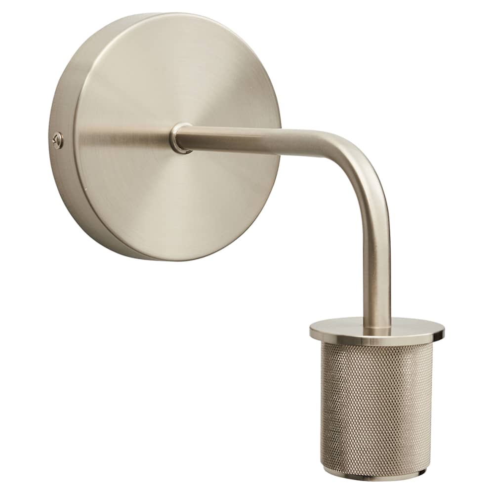 Altro Casa Knurled Indoor Wall Light - Satin Nickel Fittings