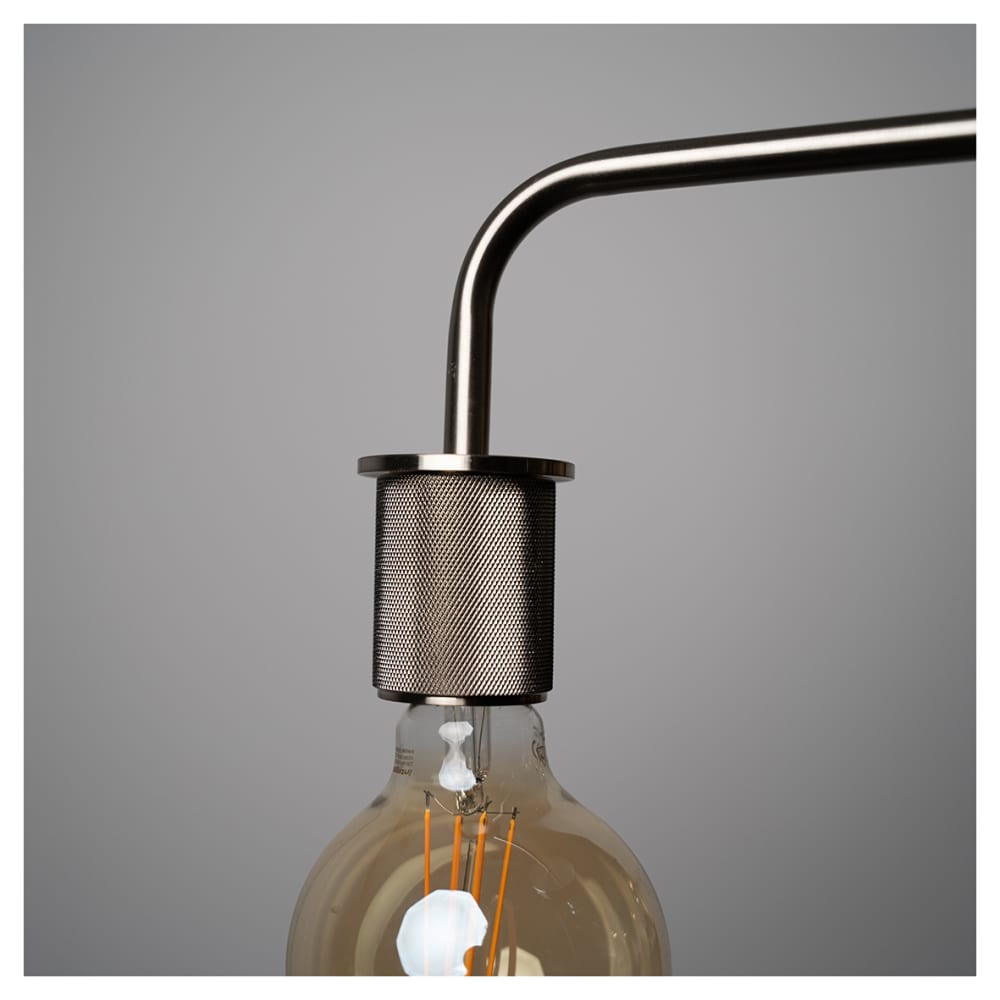 Altro Casa Knurled Indoor Wall Light - Satin Nickel Fittings