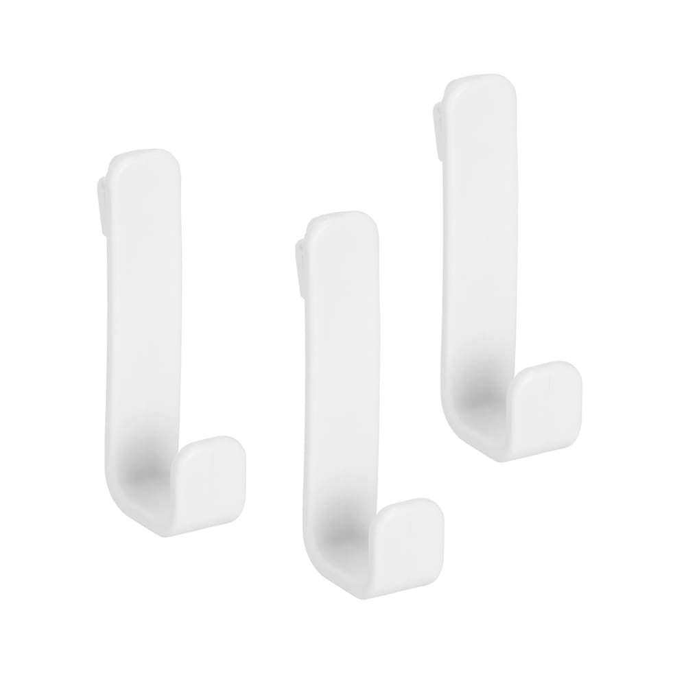 elfa Top Track System - Storage Track Hooks - 80 x 33 x 18mm - White ...