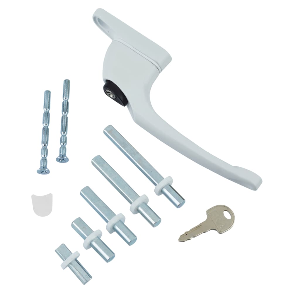 ERA uPVC Maxim Inline Espagnolette Locking Multipoint Multi-Spindle Window Handle - Dual - White