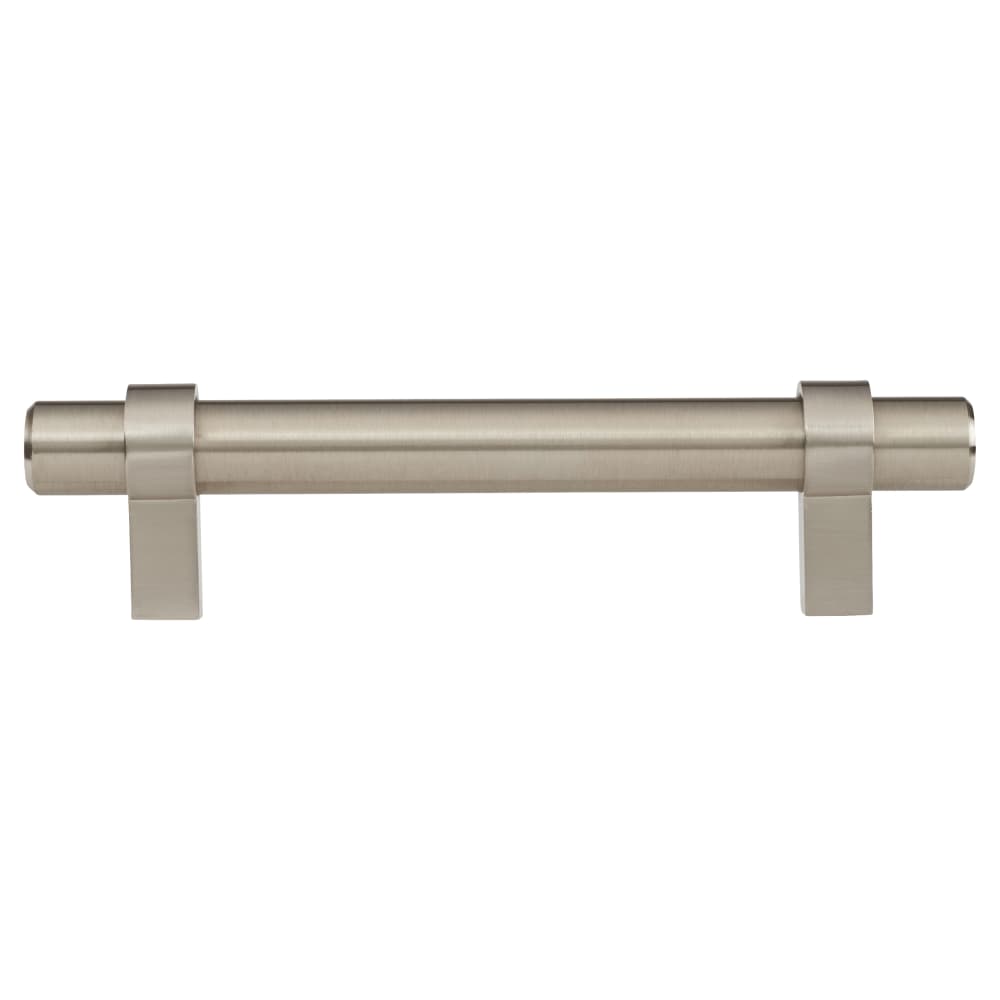 Altro 14mm Collared T-Bar Cabinet Pull Handle - 128mm Centres - Satin Stainless Steel
