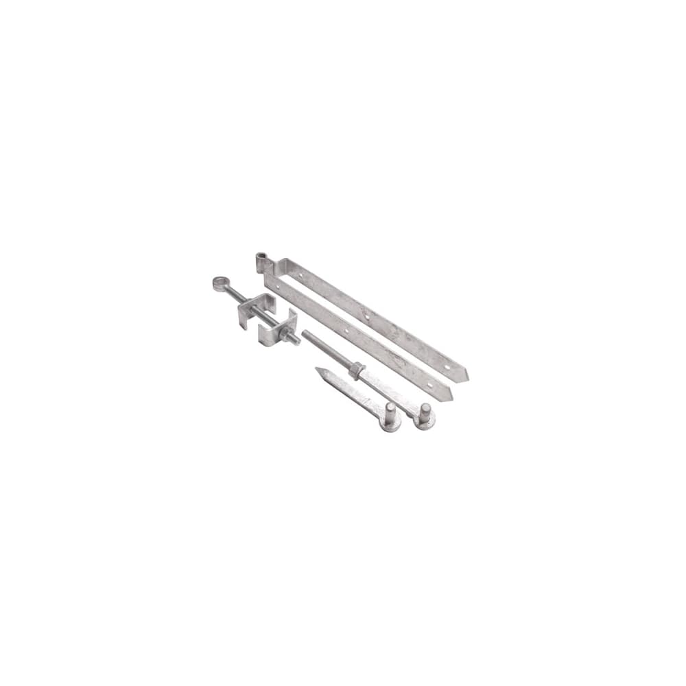 GateMate Heavy Duty Adjustable Field Gate Hinge Set - 300 x 75mm - Galvanised
