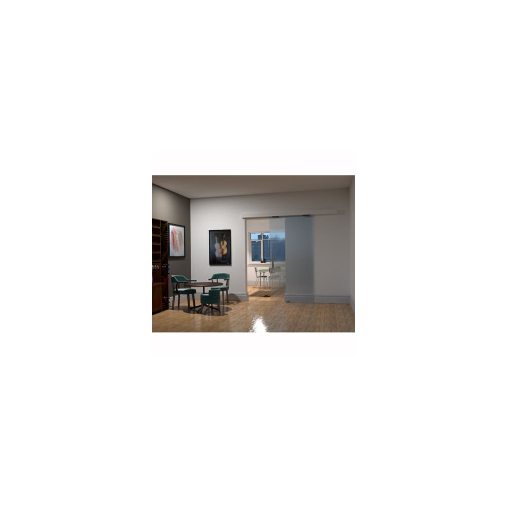 Klug Softslide 90 Glass Sliding Door Fitting Pack - 2000mm Track - 8-12mm Glass - 90kg Max Door