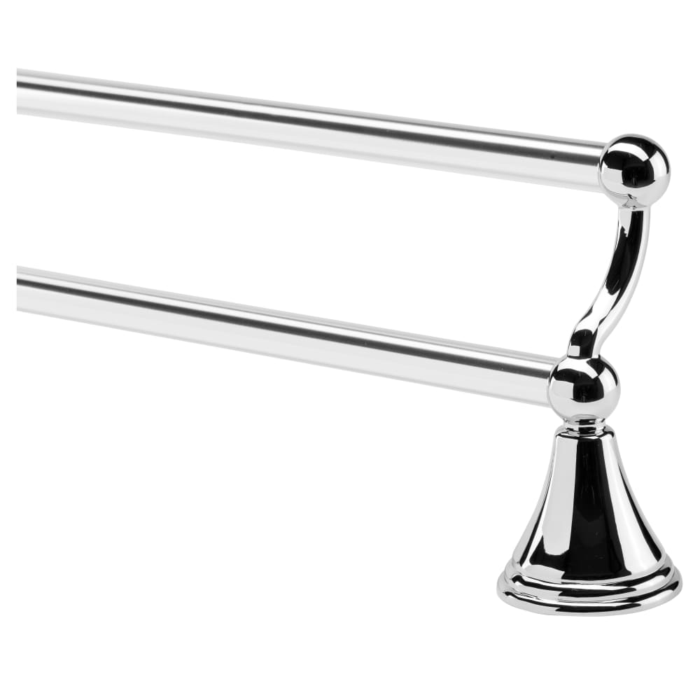 Croydex Westminster Round Double Towel Rail - 70 x 510 x 140mm - Polished Chrome