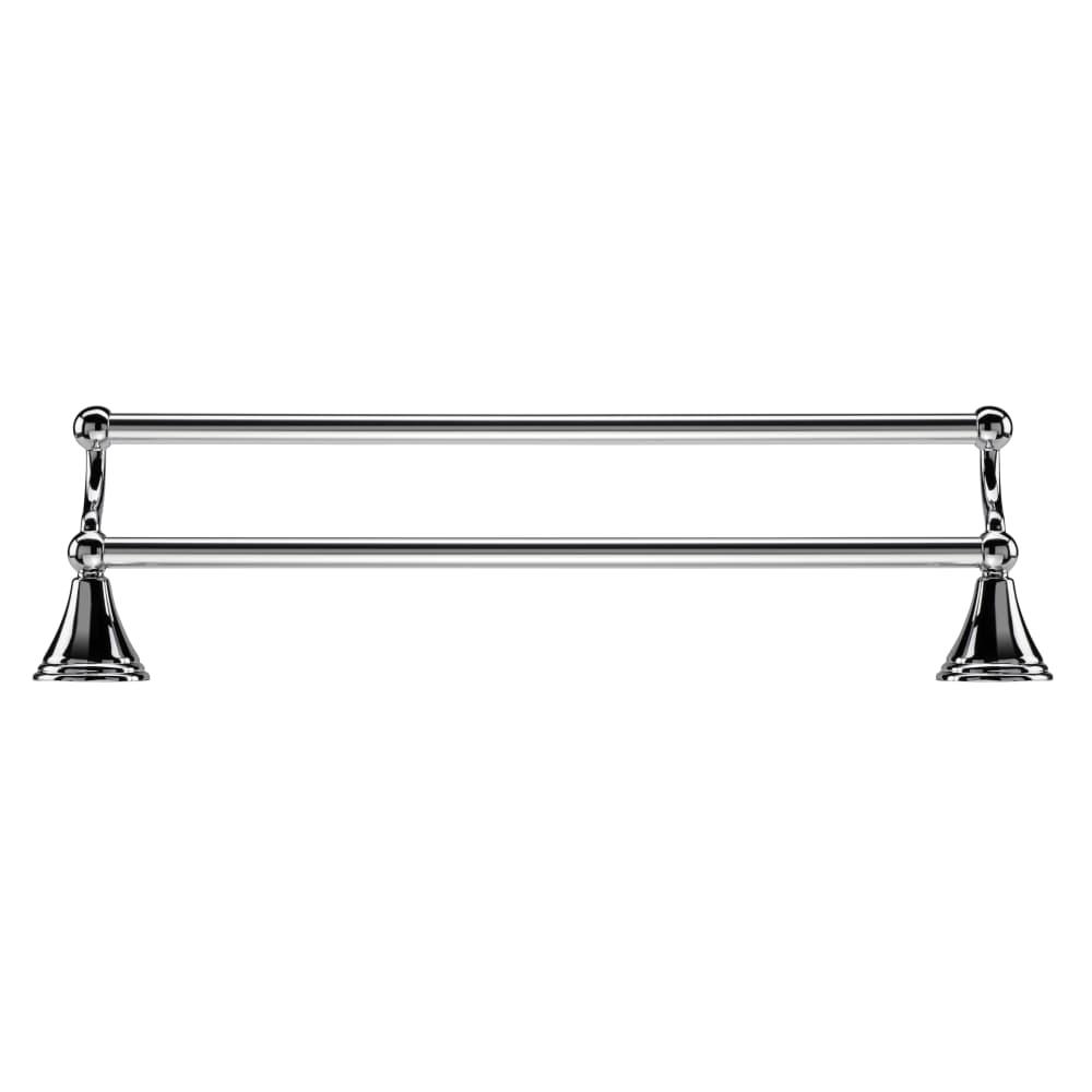 Croydex Westminster Round Double Towel Rail - 70 x 510 x 140mm - Polished Chrome