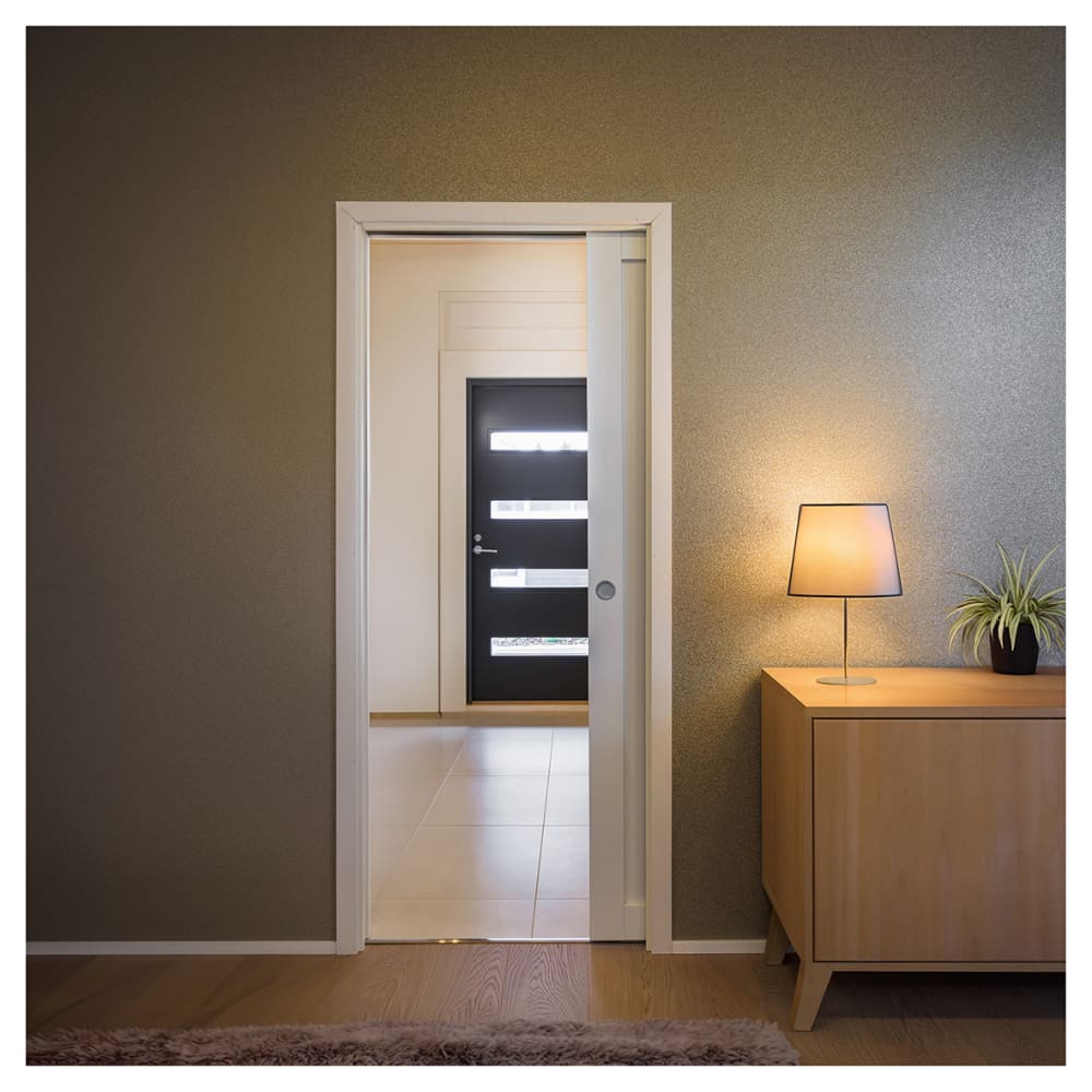 ECLISSE Single Pocket Door Kit - 100mm Finished Wall Thickness - 762 x 1981mm Door Size