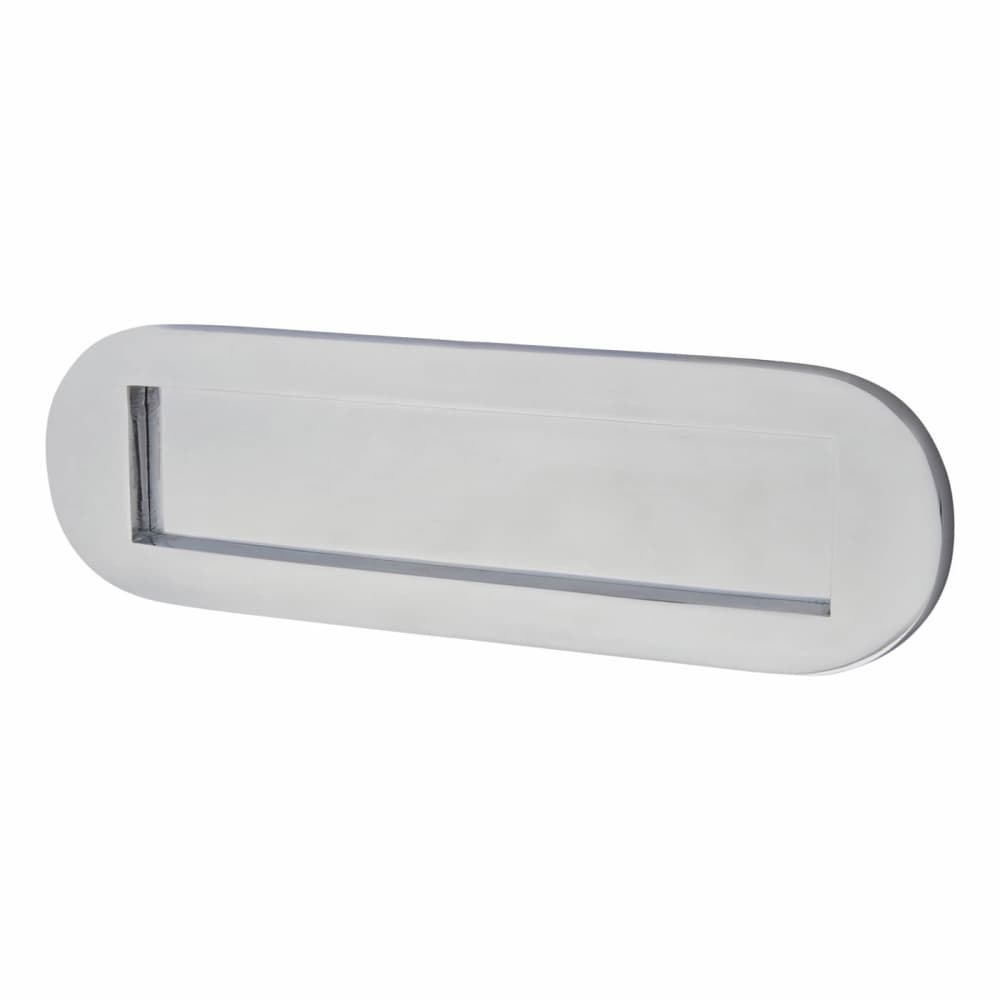 Radius Letter Plate - 254 x 77mm - Satin Chrome