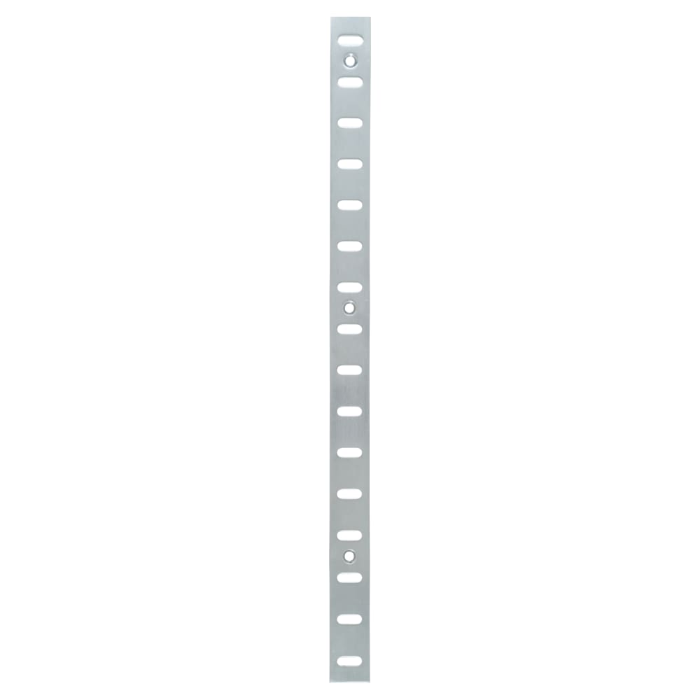 Altro Flat Bookcase Strip - 1829 x 19mm - Satin Chrome Plated (On Solid Brass)