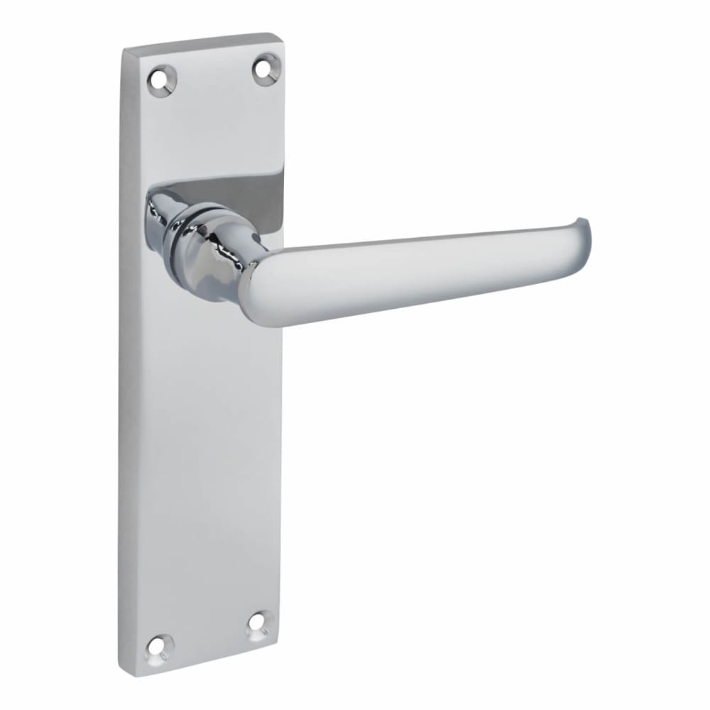 Touchpoint Victorian Straight Door Handle Long Latch Set Polished