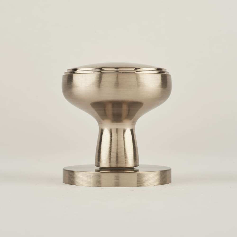 Jedo by Frelan Classic Mortice Door Knob - 60mm Rose Diameter - Satin Nickel