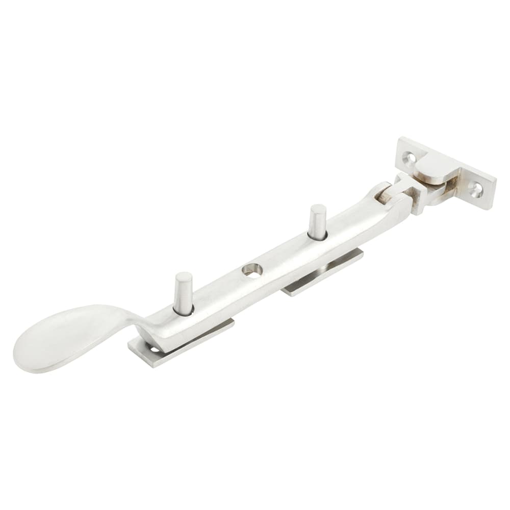 Altro Cast Victorian Casement Window Stay - 8"/200mm Length - Satin Chrome