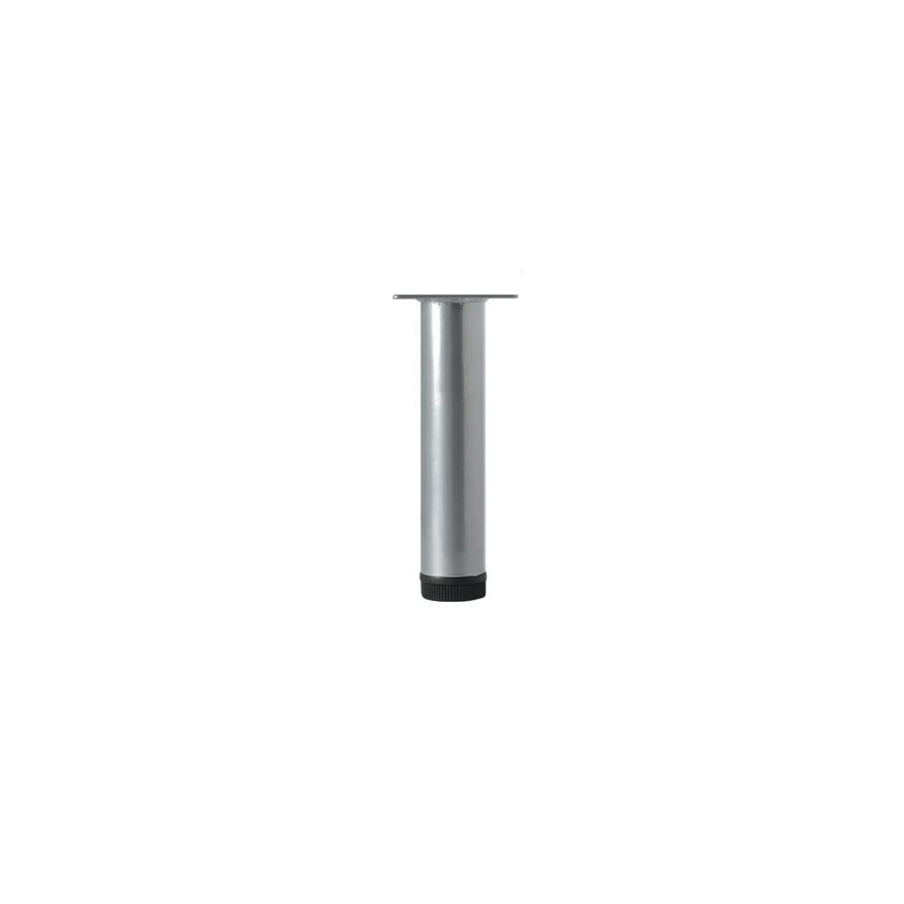 Rothley Round Adjustable Cabinet Furniture Leg - 32 x 300mm - Silver Grey