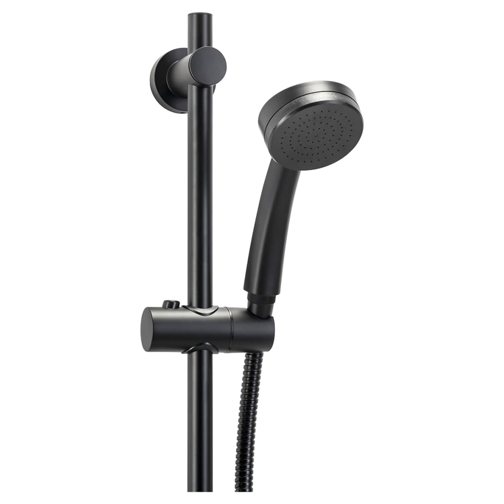 Croydex Presion Single Spray Shower Kit - Matt Black