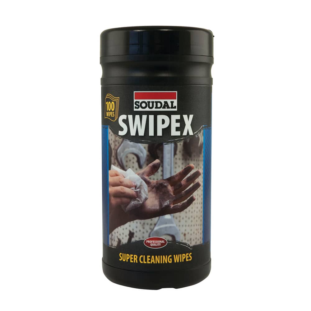 Soudal Swipex Heavy Duty Alcohol-Free Wipes - 100 Tub