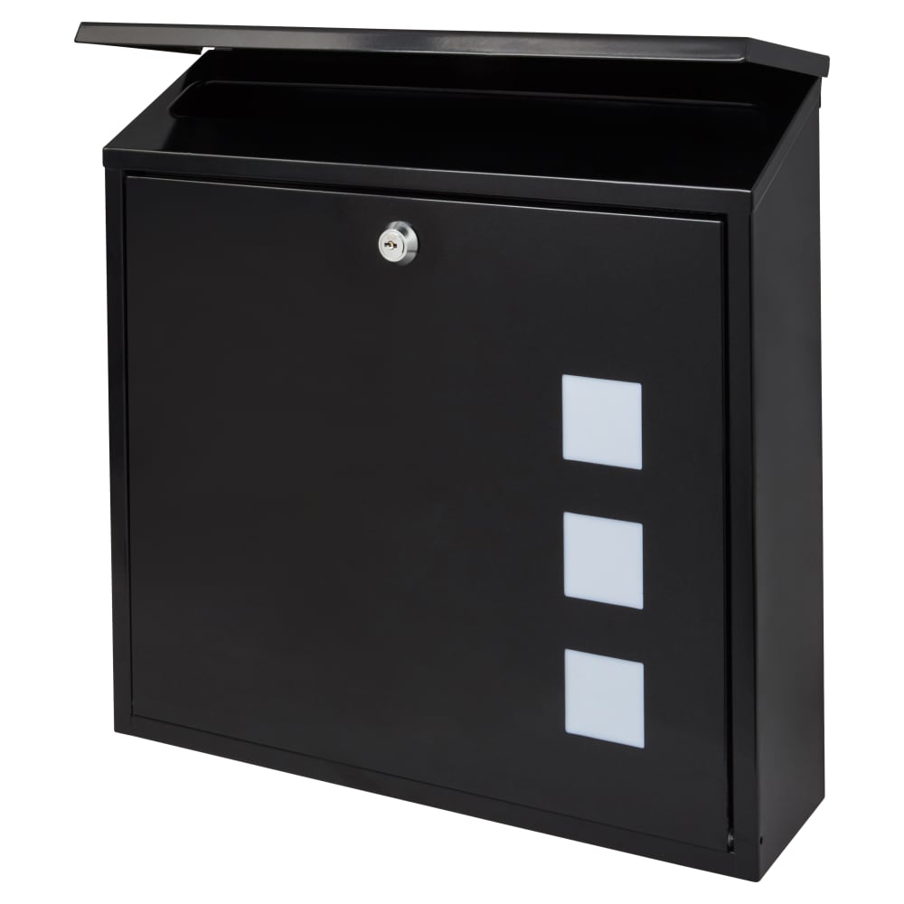 Burg Wachter Aire Postbox - 370 x 364 x 114mm - Black