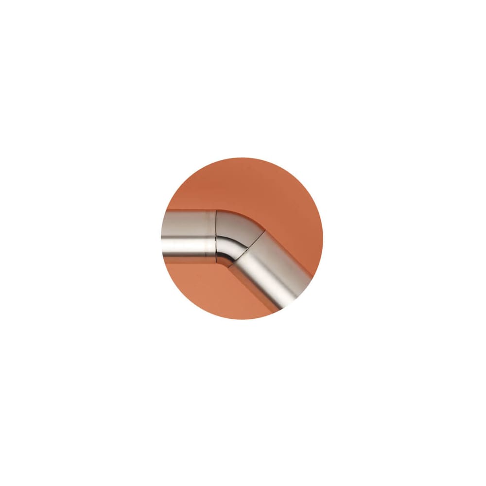 Rothley 40mm Handrail System - 135° Elbow Joint - Brushed Nickel