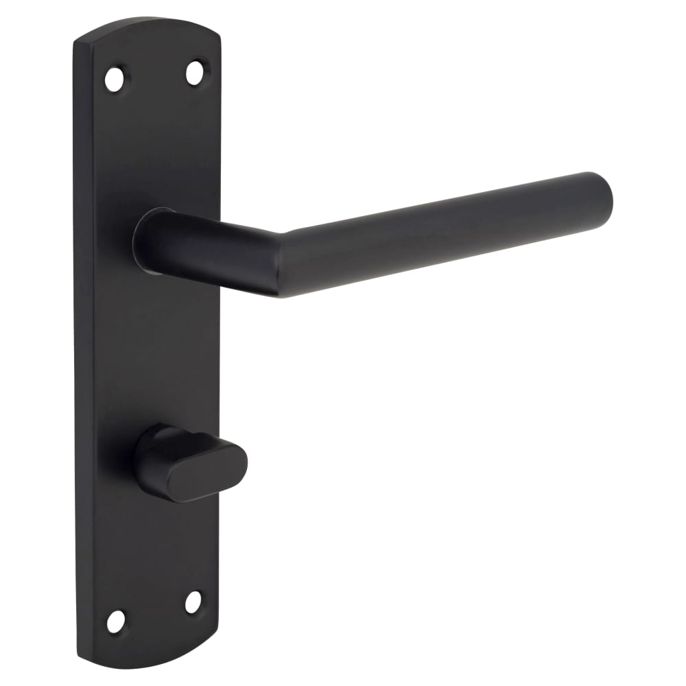 Altro Mitred Bathroom Door Handle - 172 x 44mm - Matt Black 