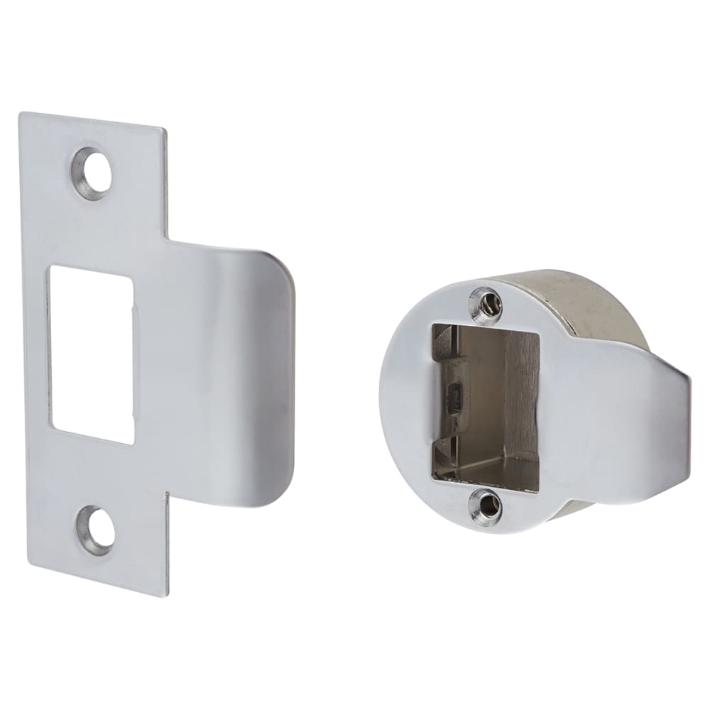 Quick Latch Passage Tubular Latch - 71mm Case - 57mm Backset - Round - Polished Chrome