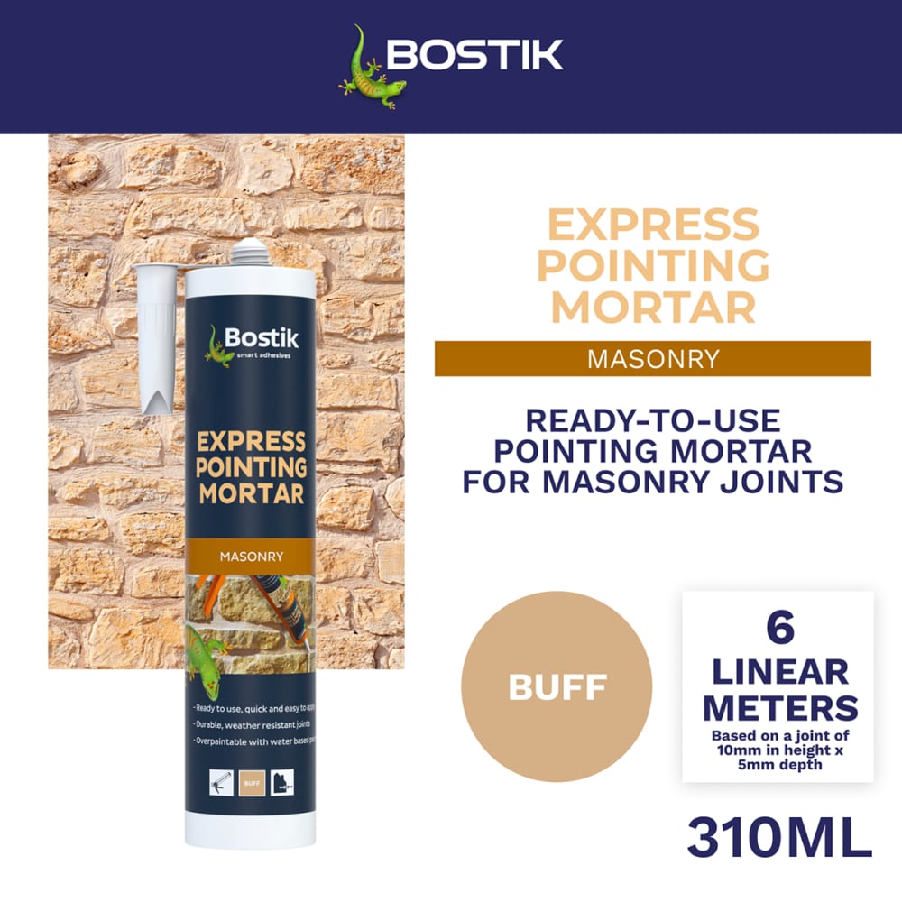 Bostik Express Pointing Mortar - 310ml - Buff