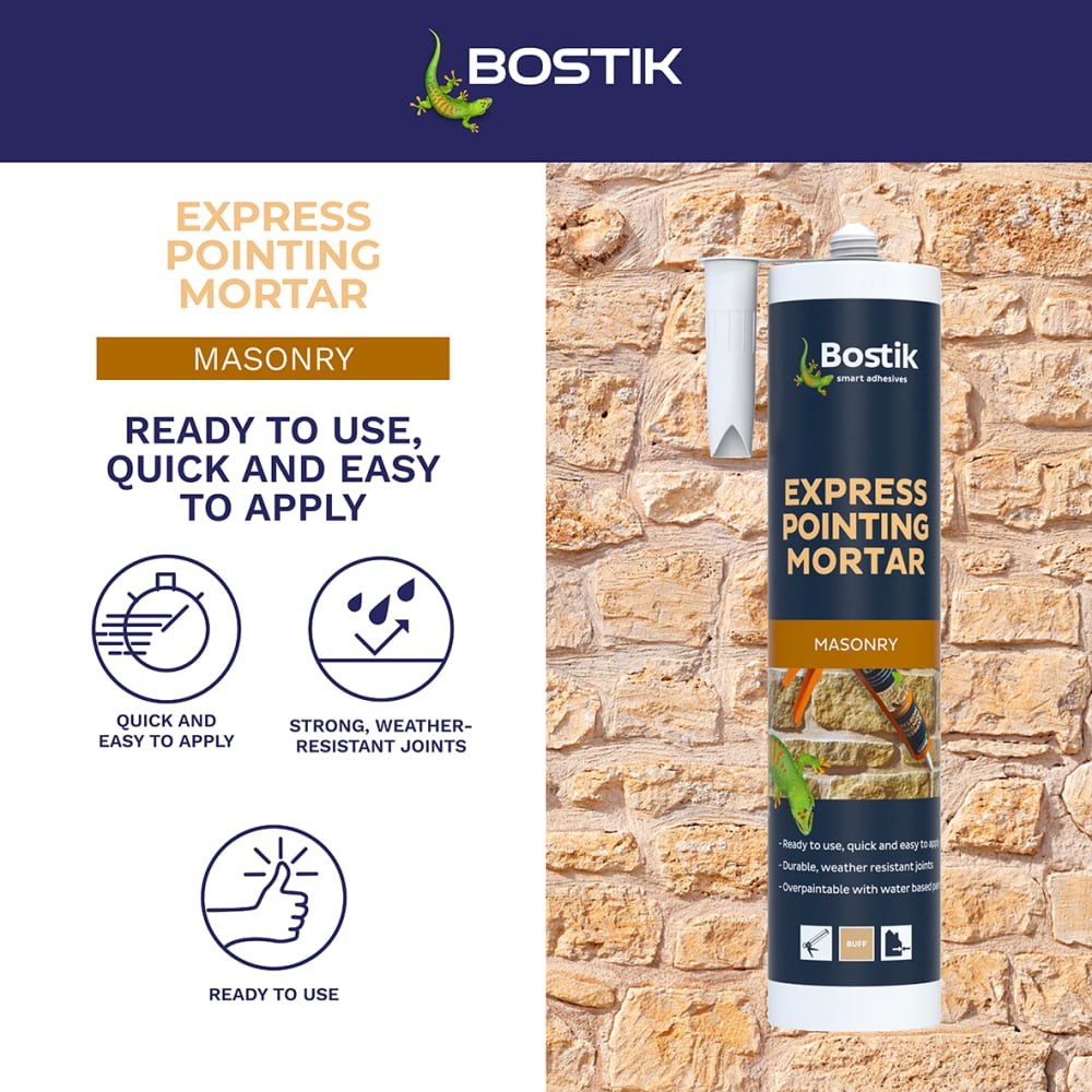 Bostik Express Pointing Mortar - 310ml - Buff