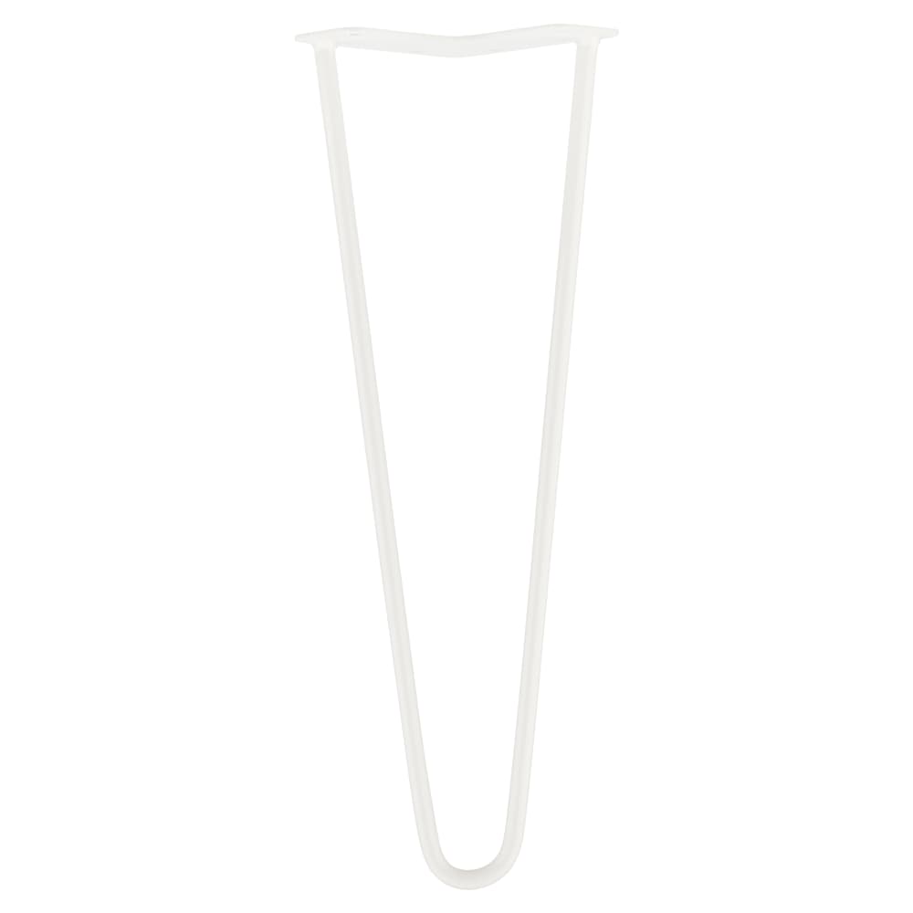 Altro Hairpin Leg - 2 Pin - 400mm Height - White - Pair