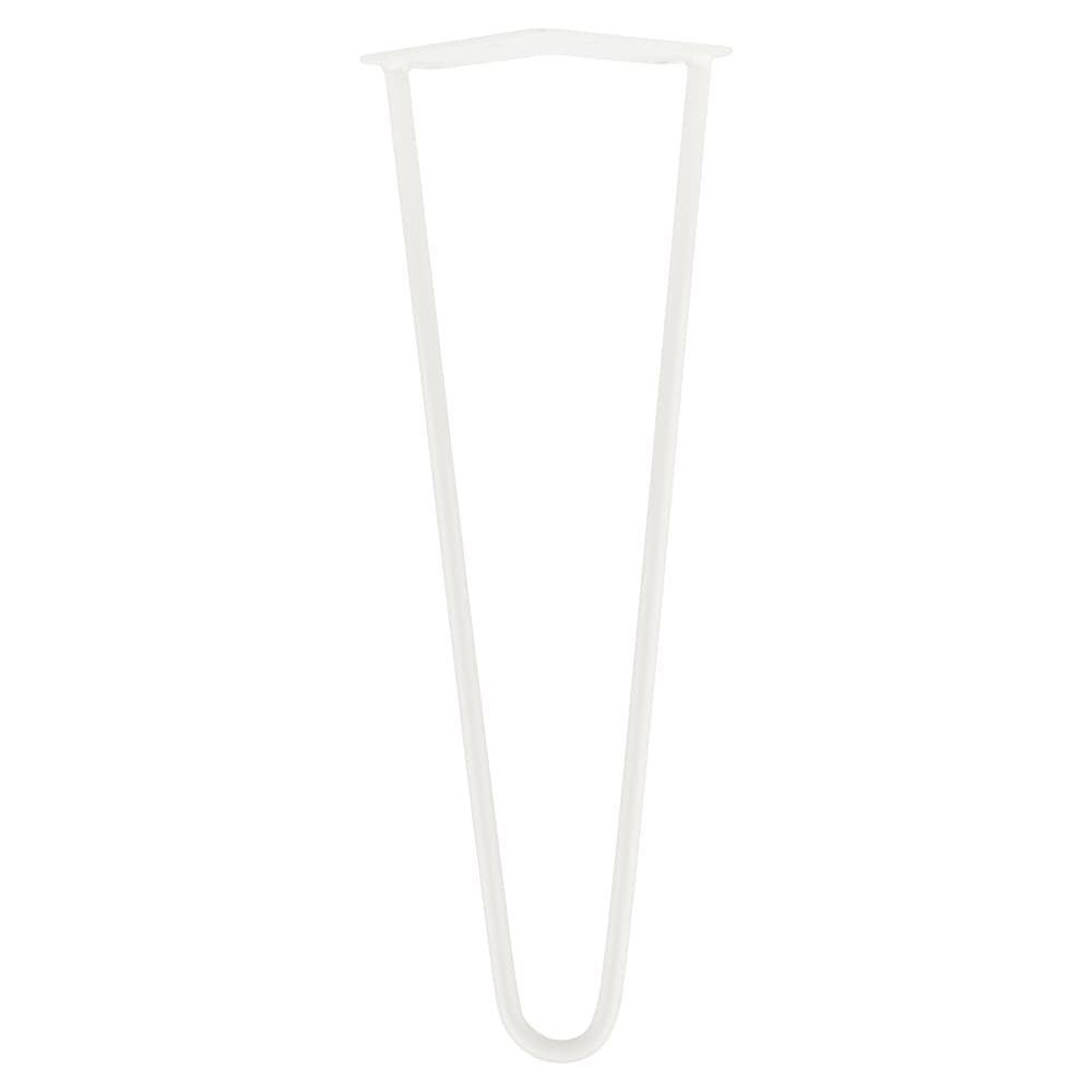 Altro Hairpin Leg - 2 Pin - 400mm Height - White - Pair