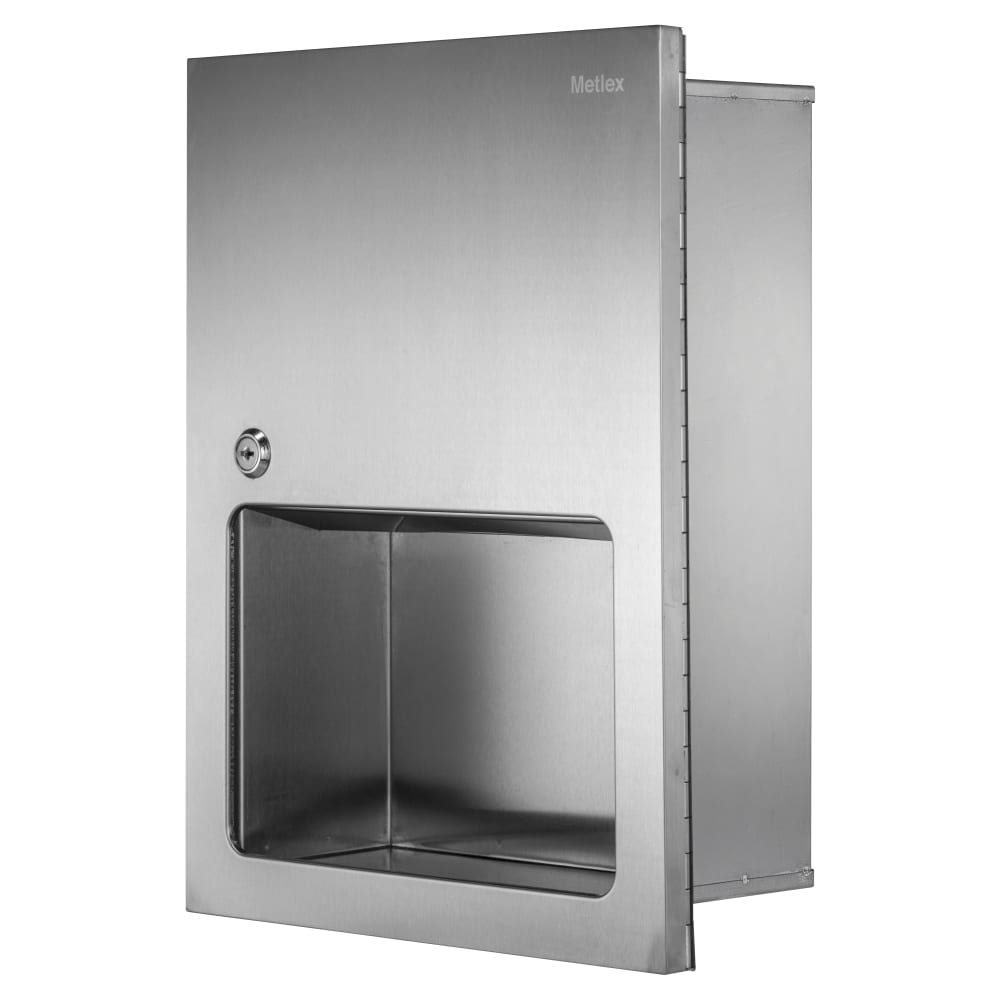 Metlex Kepler Recessed Paper Towel Dispenser - 300 x 116 x 400mm - Brushed Stainless Steel 
