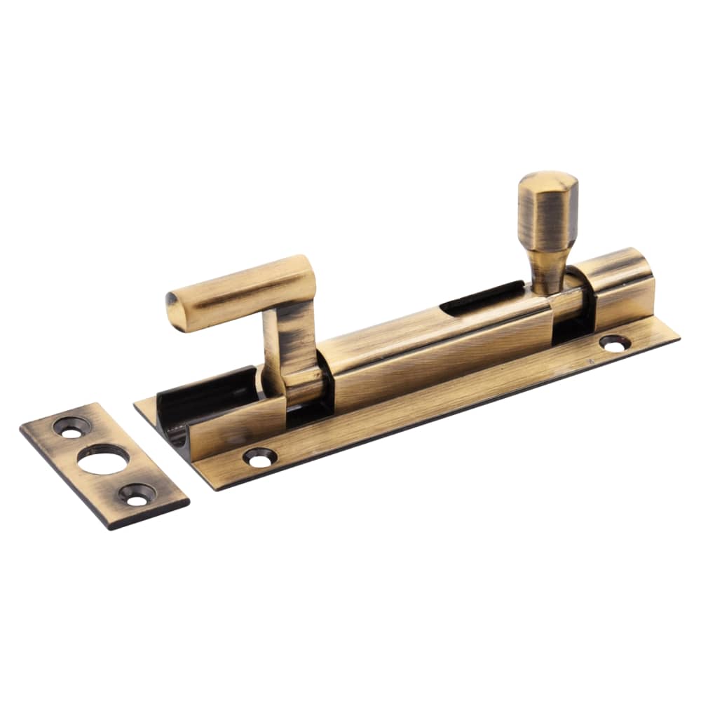 Altro Necked Barrel Bolt - 100 x 32mm - Antique Brass 
