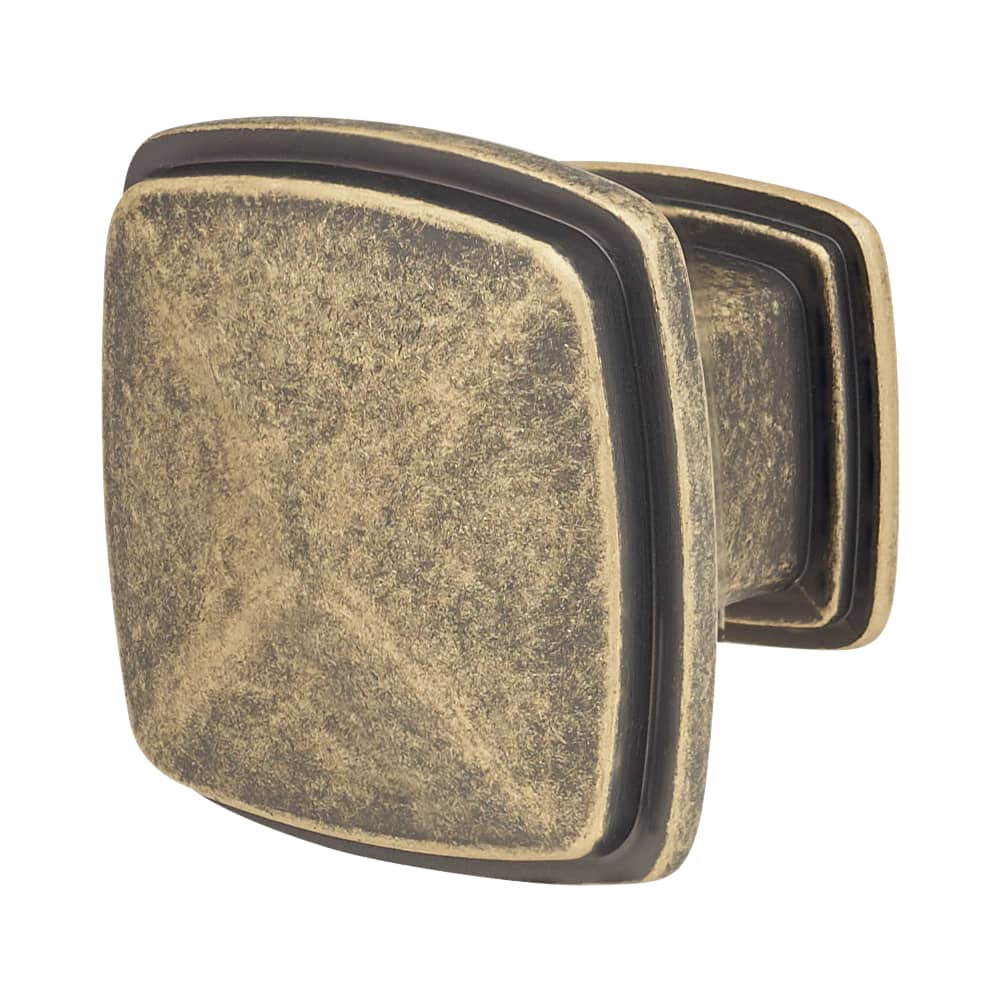 Altro Hadden Square Cabinet Knob - 31 x 31mm - Antique Brass