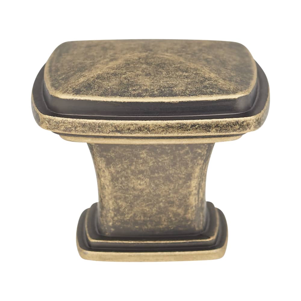 Altro Hadden Square Cabinet Knob - 31 x 31mm - Antique Brass