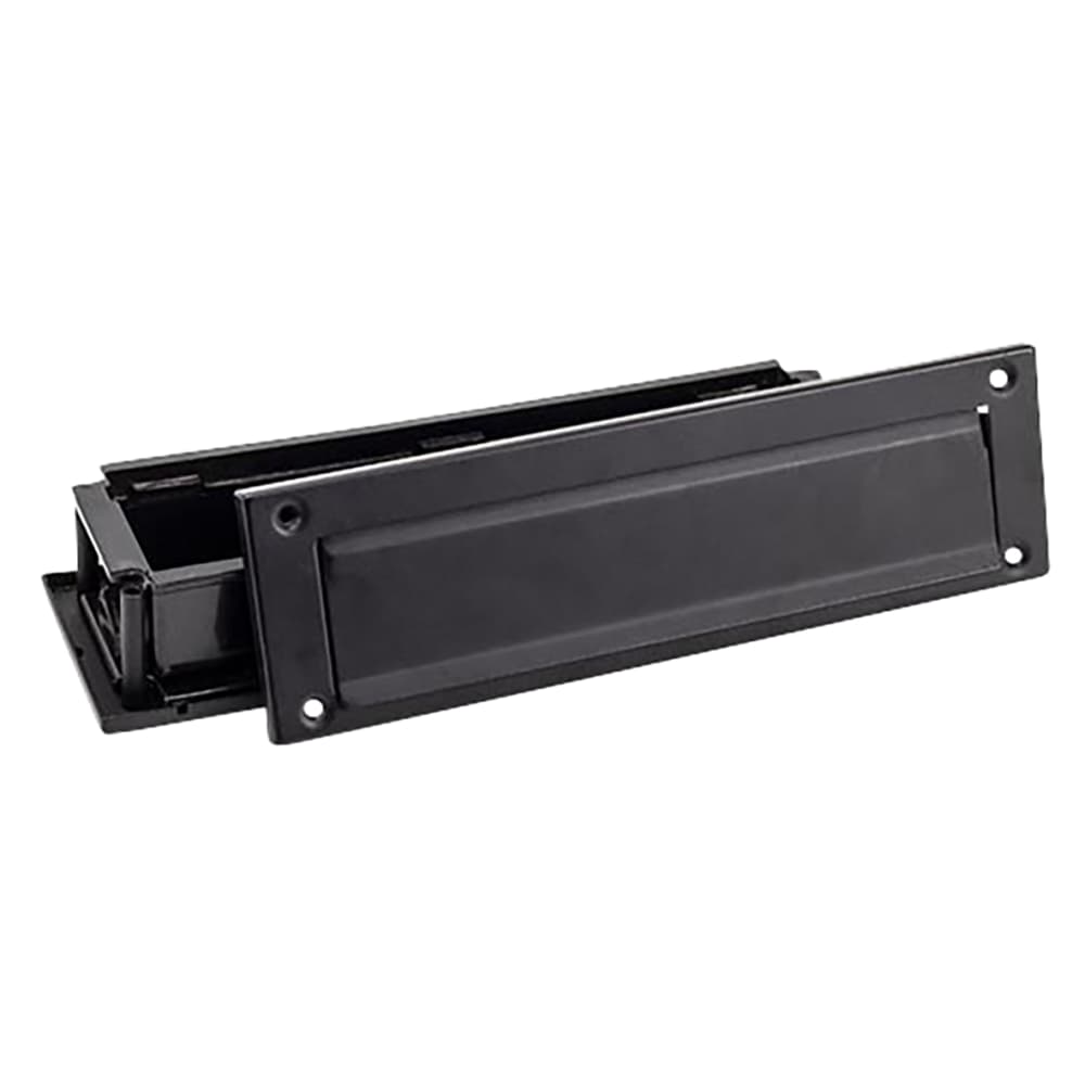 From The Anvil Traditional Letter Plate - 315 x 92mm - Door Thickness 42-72mm - Matt Black