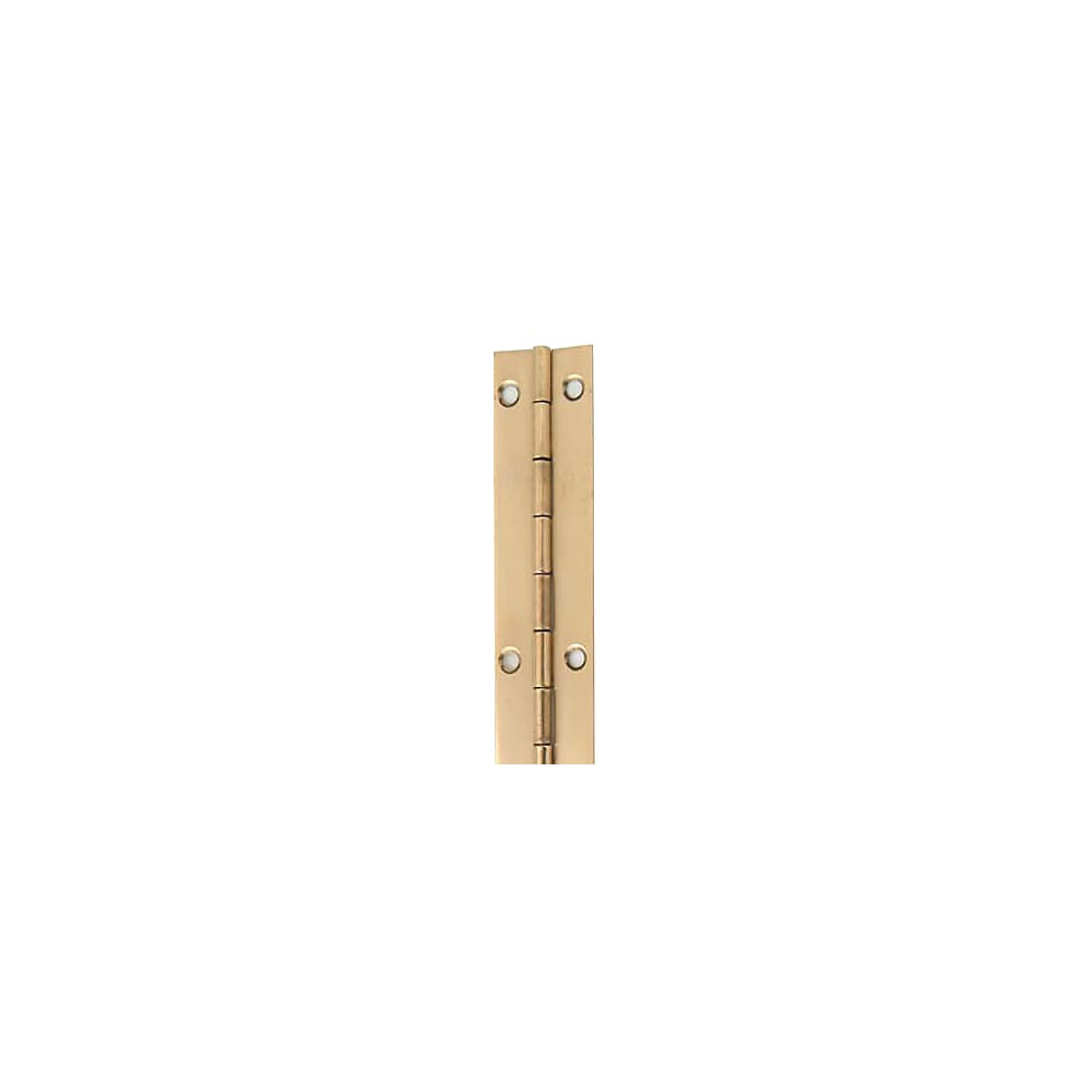 Hampstead Solid Brass Continuous Piano Hinge - 1800 x 32 x 1mm - Polished Unlacquered Brass