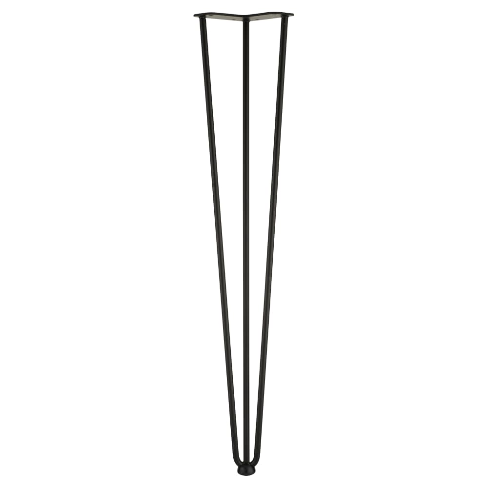 Rothley Hairpin Leg - 3 Pin - 710mm Height - Matt Black
