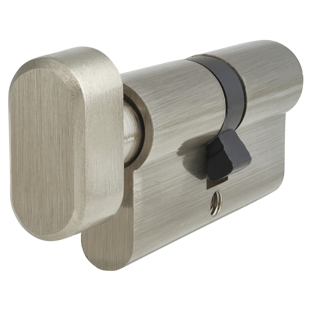 Touchpoint 5 Pin 70mm Euro Thumbturn Cylinder - 35mm Turn + 35mm - Pol Nickel - Keyed to Differ