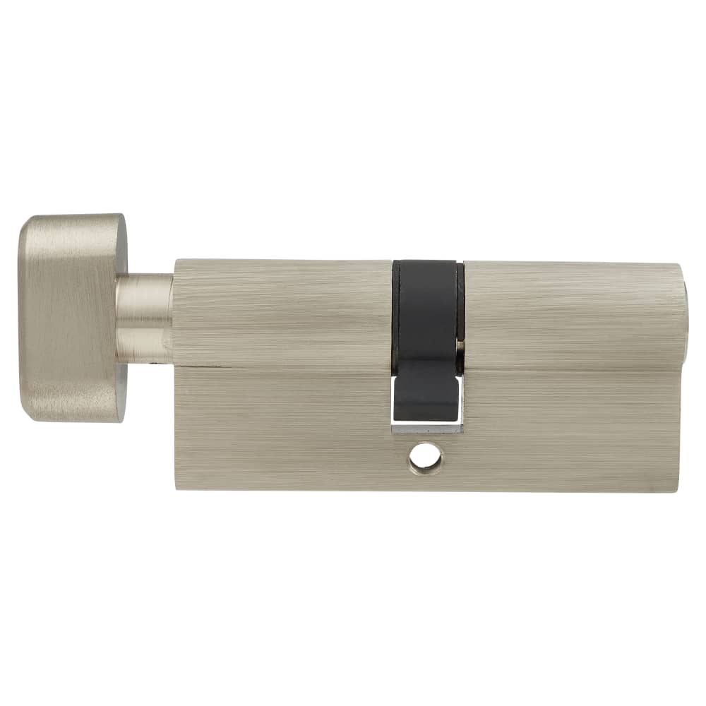 Touchpoint 5 Pin 70mm Euro Thumbturn Cylinder - 35mm Turn + 35mm - Pol Nickel - Keyed to Differ