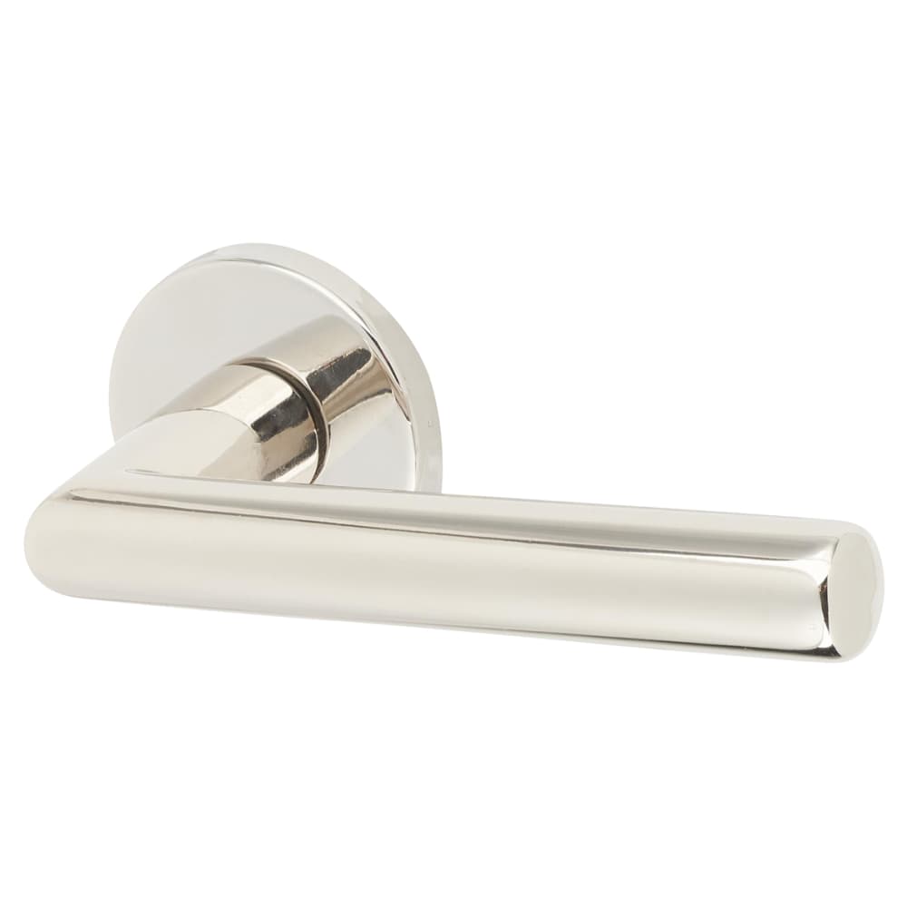 Urfic Easy Click Titan Door Handle on Rose - Polished Nickel