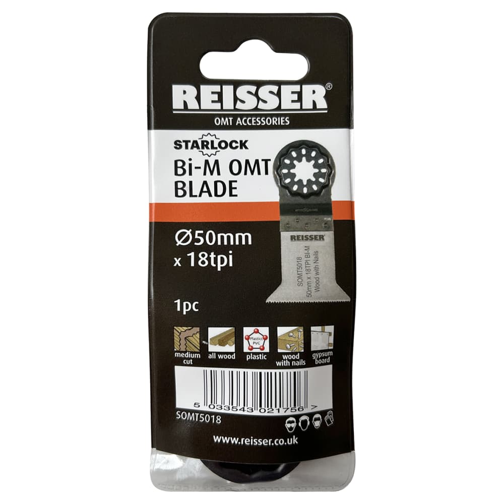 Reisser Starlock Bi-Metal Multi Tool Blade - 50mm x 18 TPI