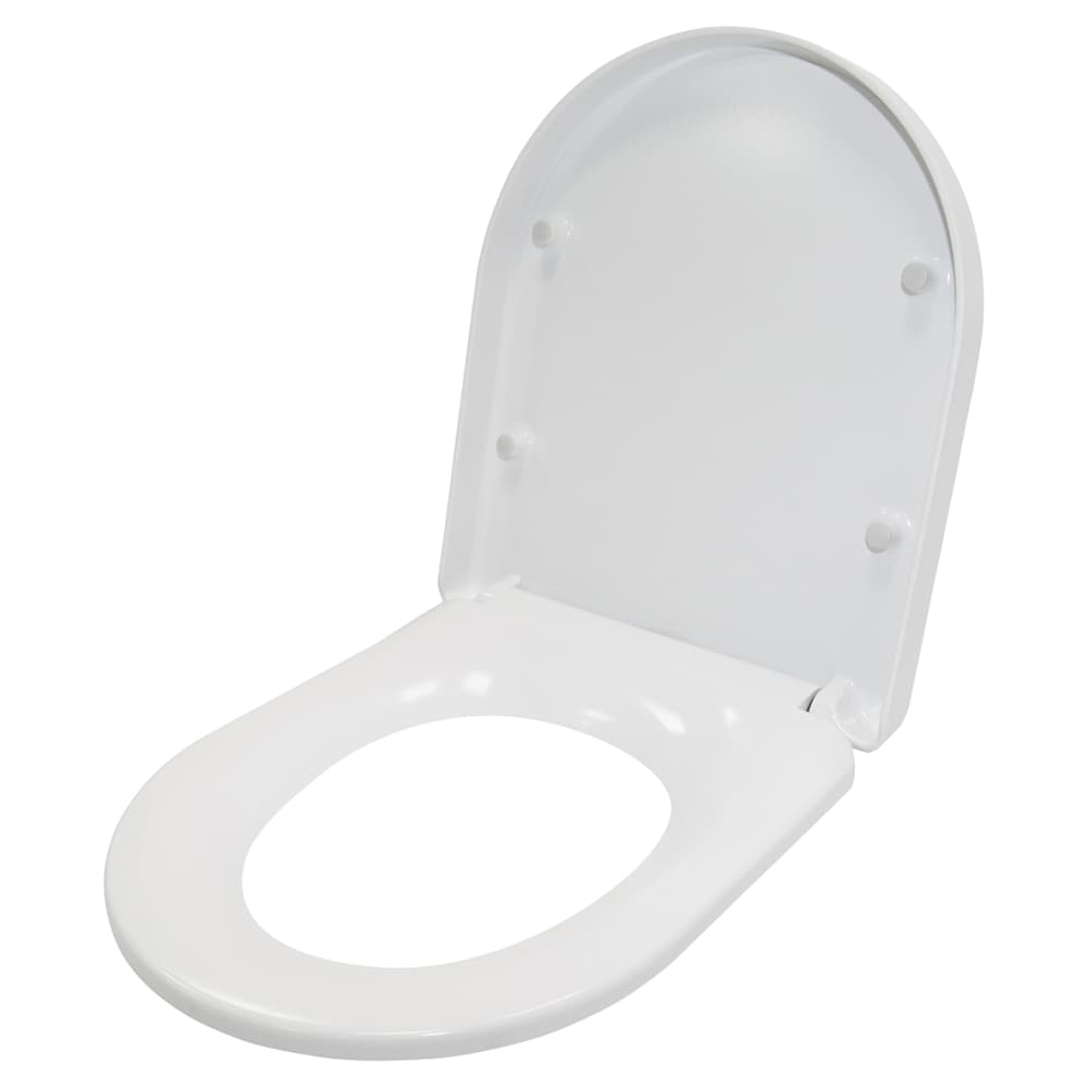 Croydex Eyre Flexi-Fix Soft Close Toilet Seat - White