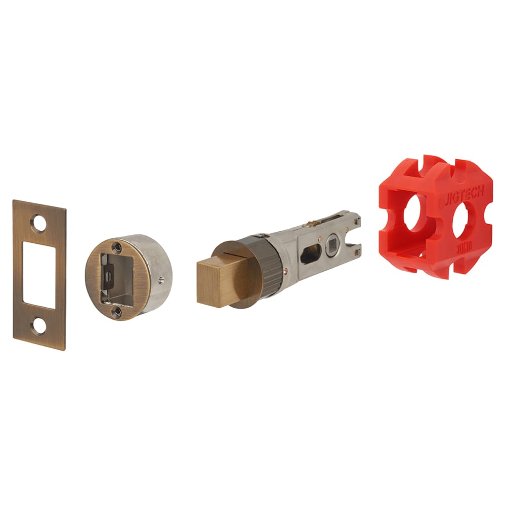 Jigtech Smartbolt Bathroom Bolt - 57mm Backset - Antique Brass