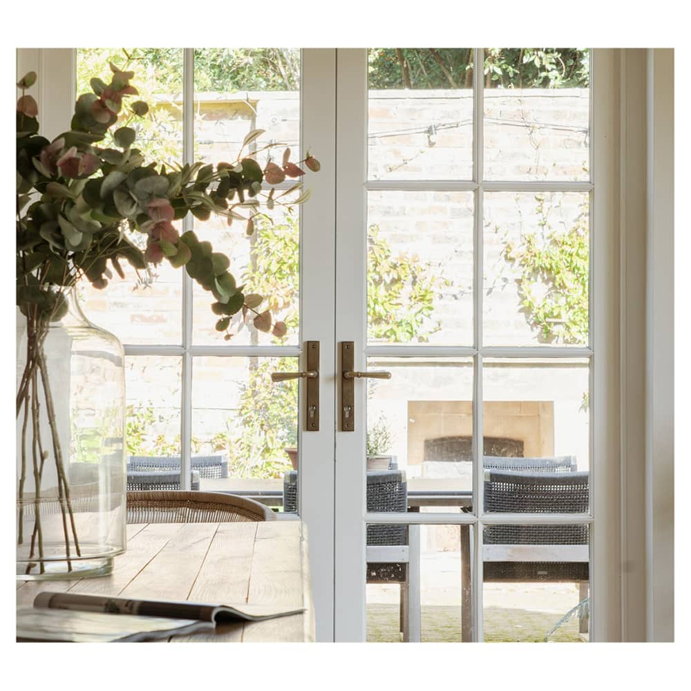 From The Anvil Newbury uPVC Slimline Multipoint Door Handle - 92mm c/c - Aged Brass
