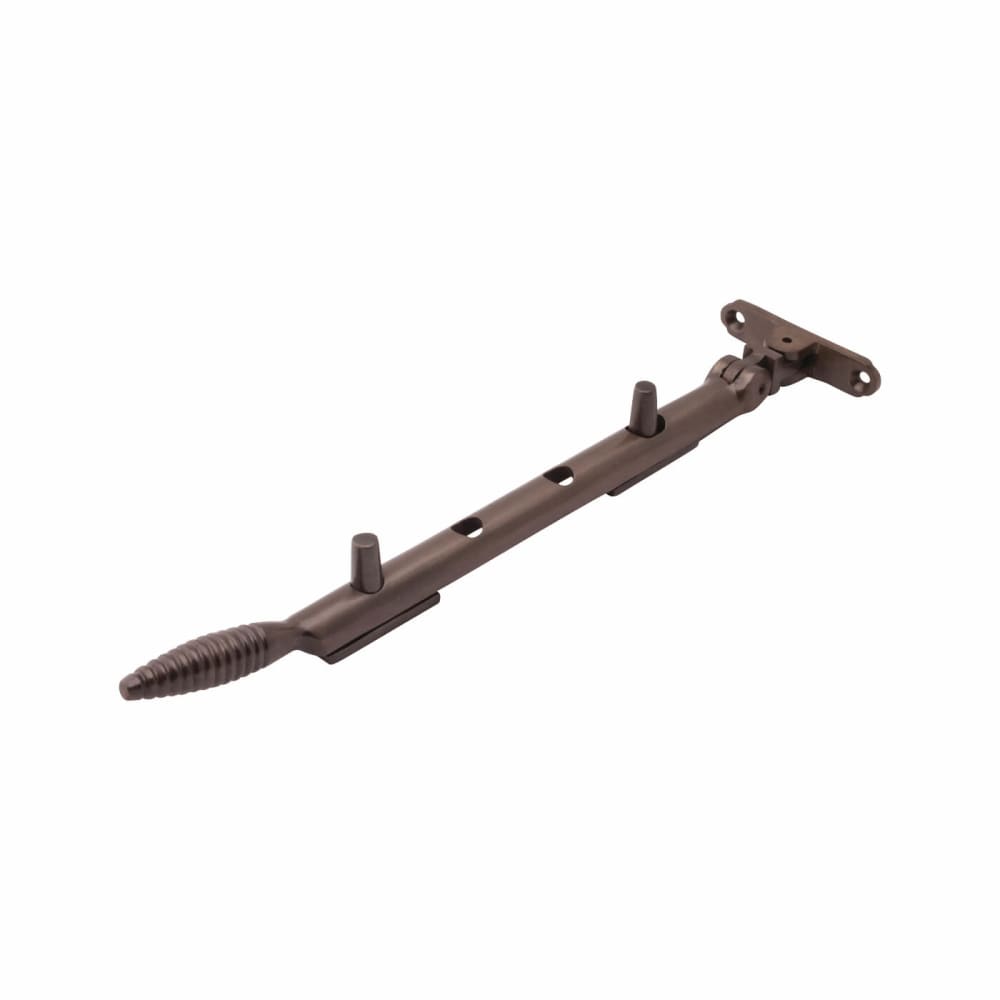 Hampstead Reeded Casement Window Stay - 10"/250mm Length - Soft Antique Bronze
