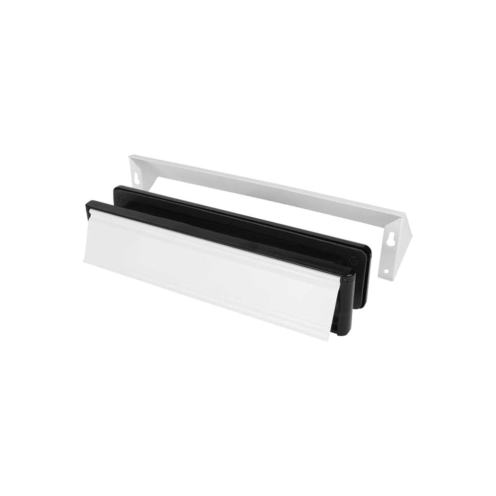 Yale Security Letter Plate - 304 x 70mm - Door Thickness 40-80mm - White