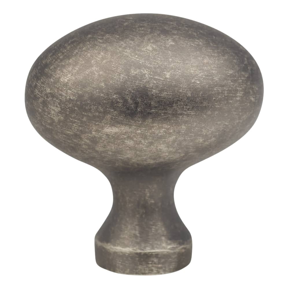 Altro Oval Cabinet Knob - 34 x 23mm - Antique Pewter