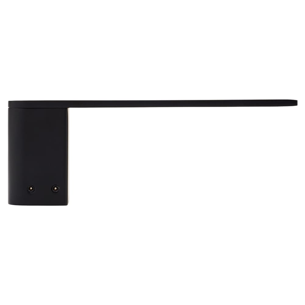 Altro Designer Square Toilet Roll Holder - 180 x 65 x 35mm - Matt Black