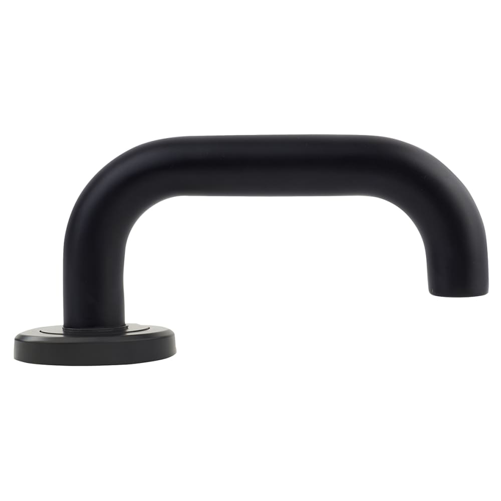 Altro 19mm Return to Door Handle on Rose - Matt Black 