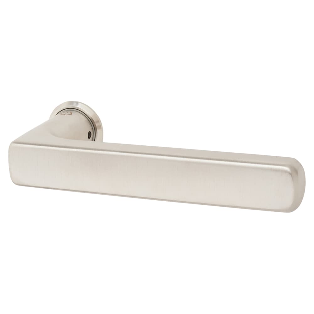 Hoppe Mini Rose Dallas Door Handle on Rose - Satin Nickel