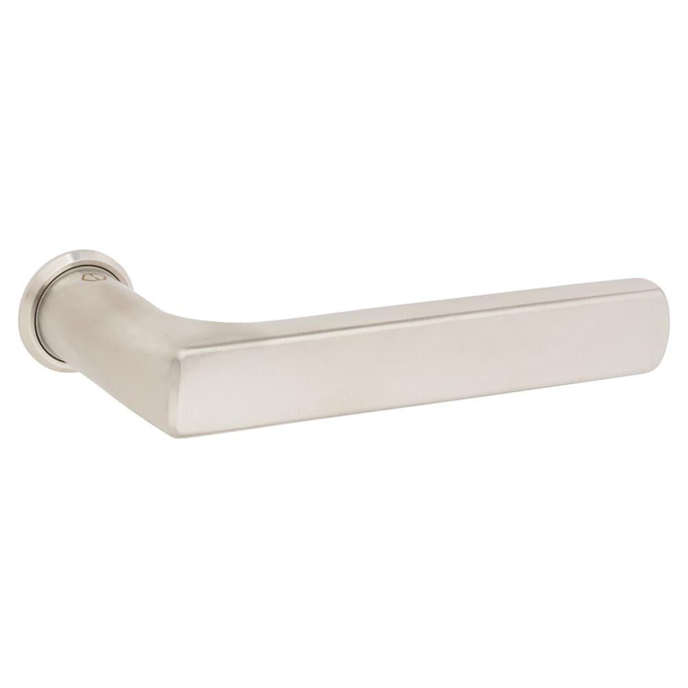 Hoppe Mini Rose Dallas Door Handle on Rose - Satin Nickel