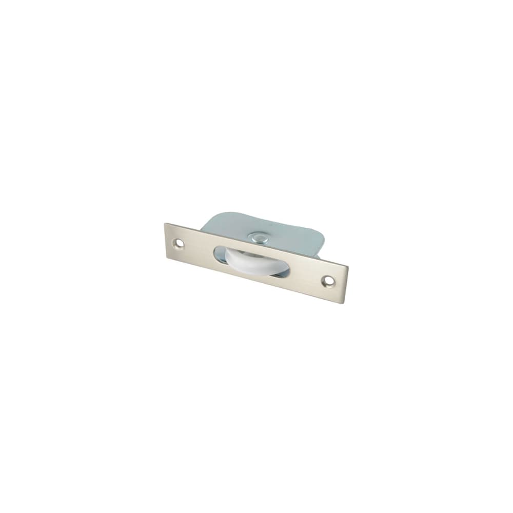 Touchpoint Square Axle Sash Window Pulley - 44mm Curved Nylon Wheel - Satin Nickel 